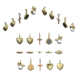 Paperclip Chain Antique Charms
