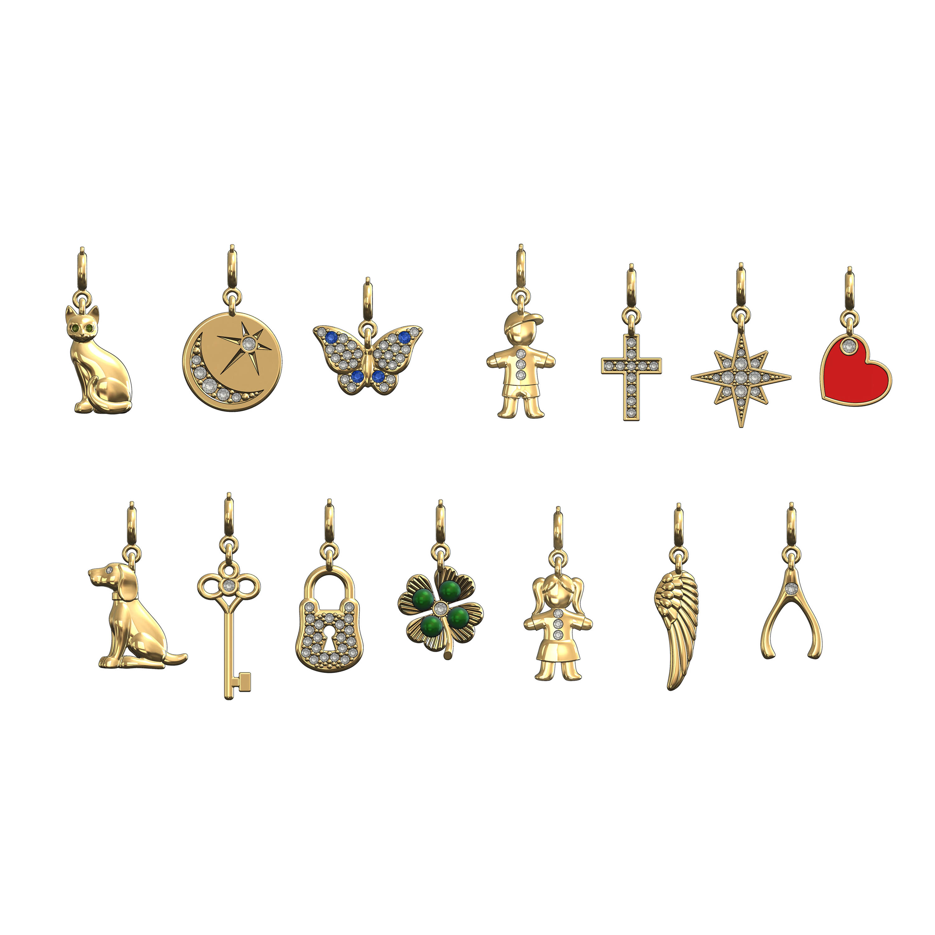 Paperclip Chain Charms
