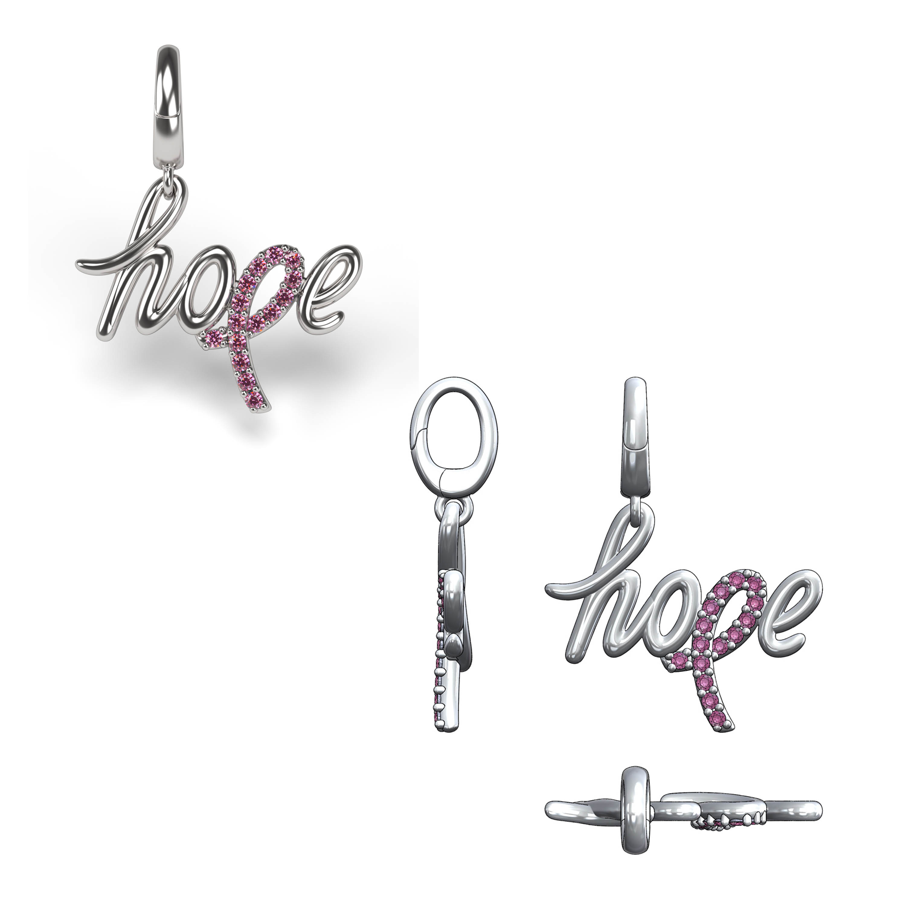 BC Awareness HOPE Charm