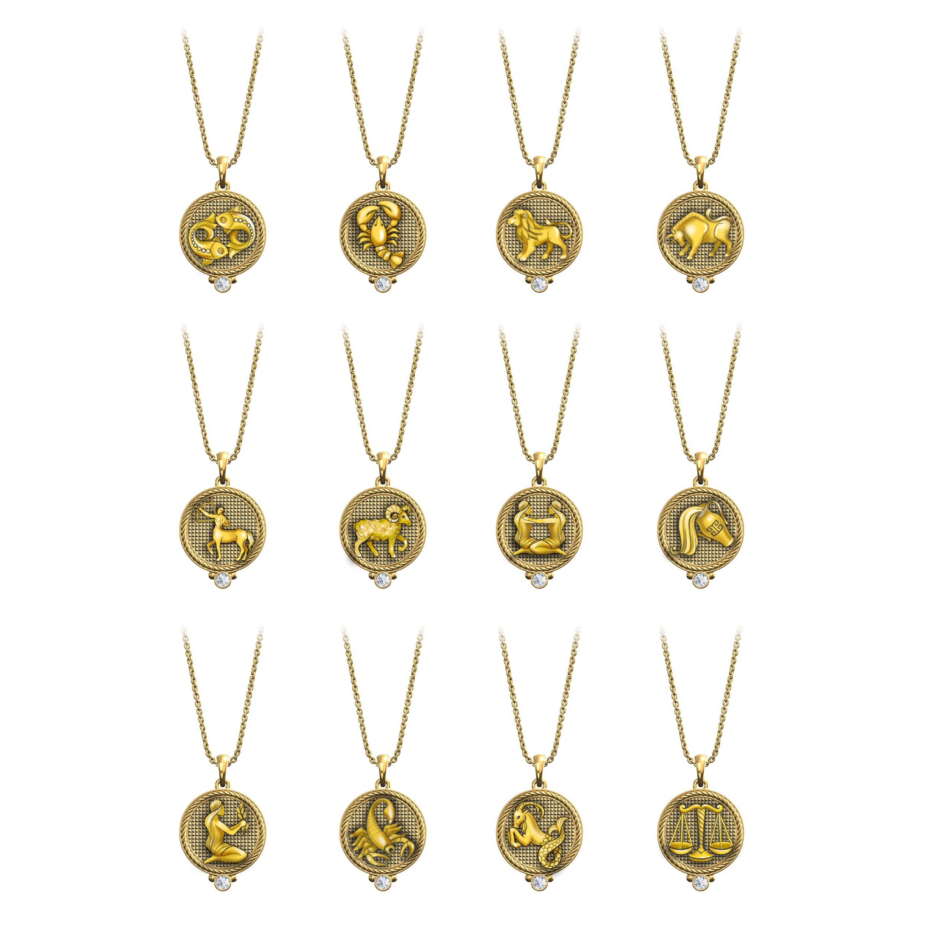 Zodiac Signs Necklaces