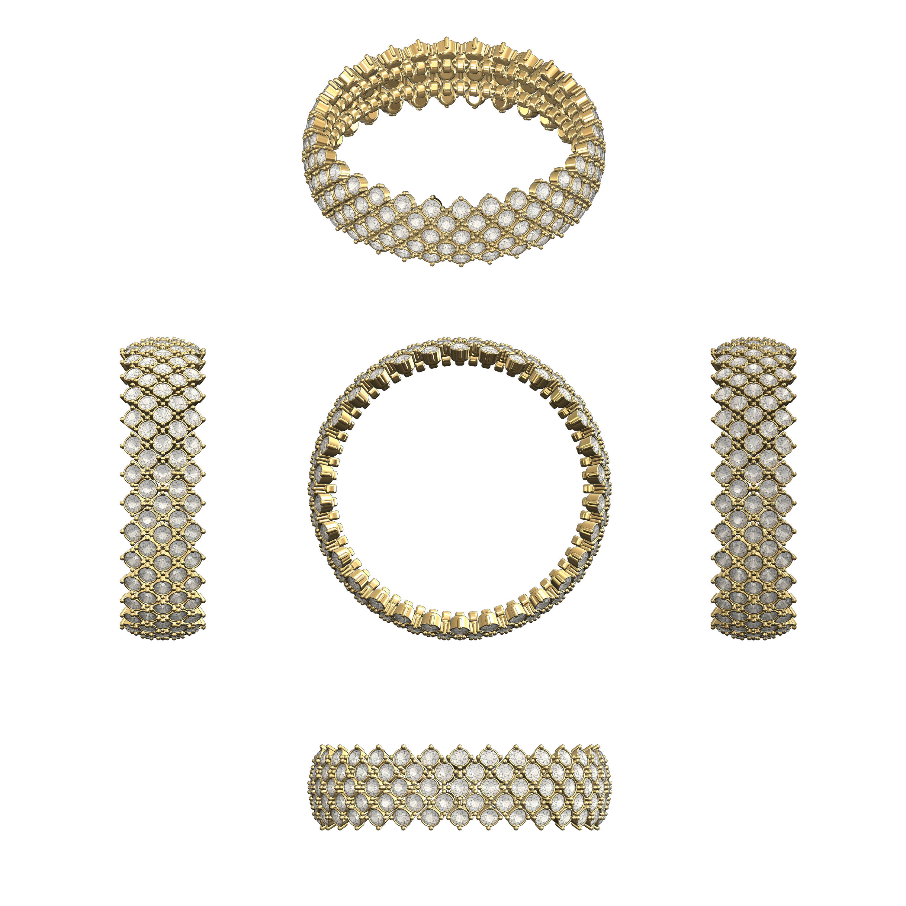 Dazzling Pave Stretch Bracelet