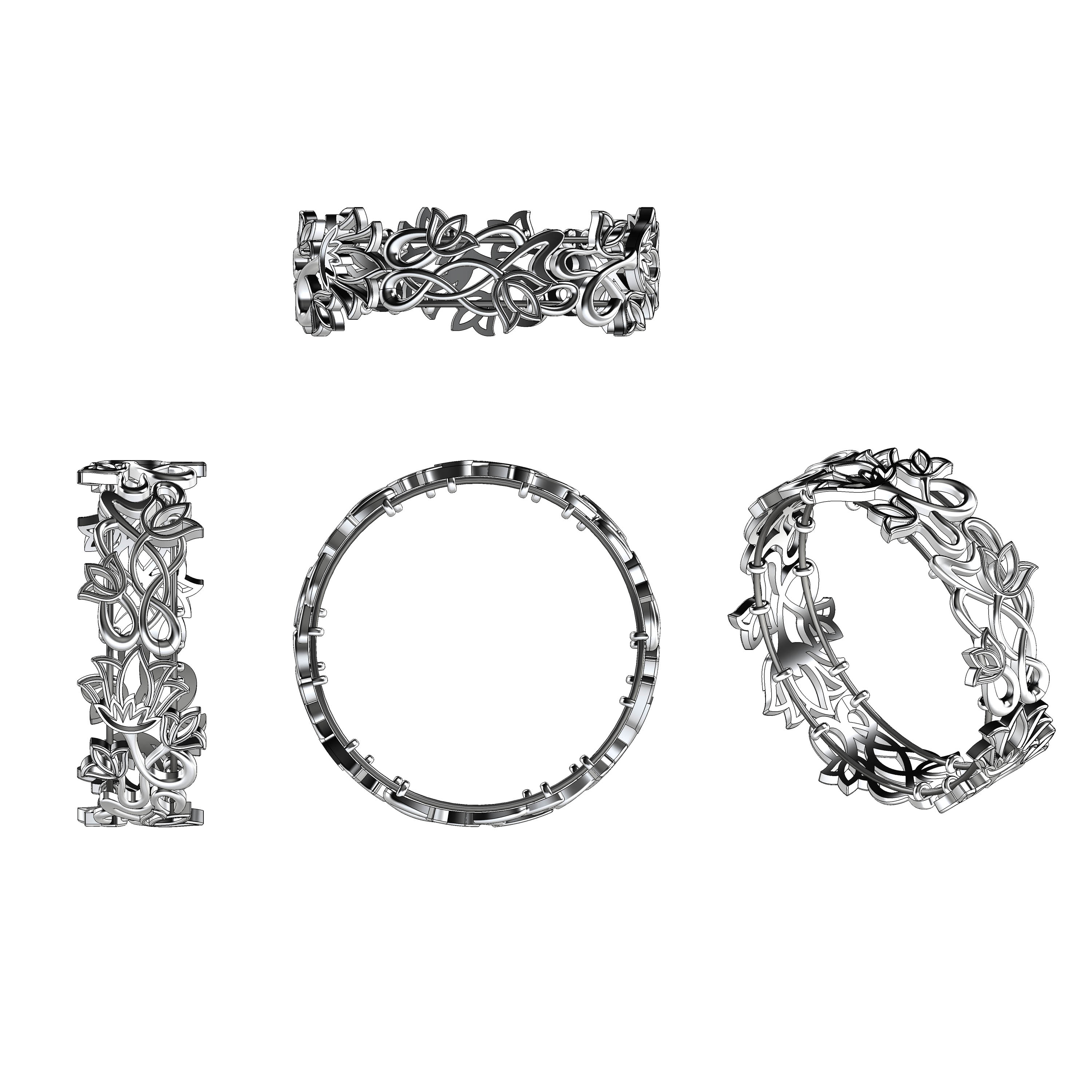 Art Nouveau Floral Bracelet