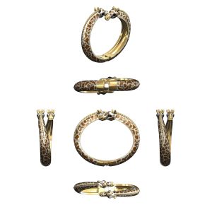 Giraffe Enamel Bracelet