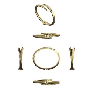 Bypass Spring Cuff Bracelet